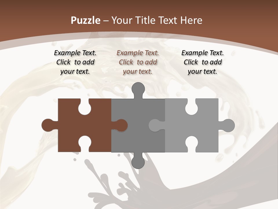 Food Cream Swirl PowerPoint Template