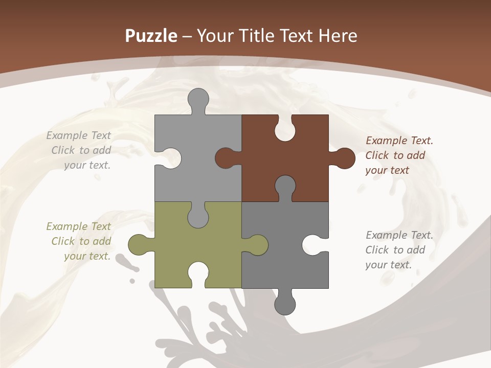 Food Cream Swirl PowerPoint Template