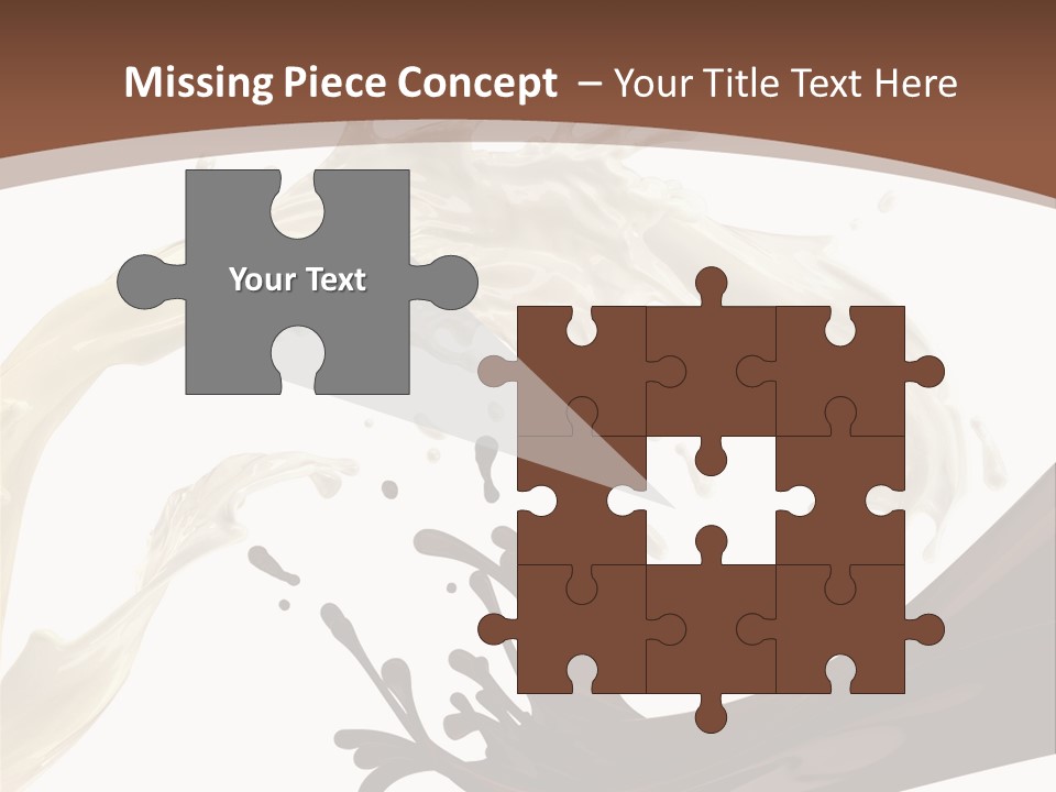 Food Cream Swirl PowerPoint Template