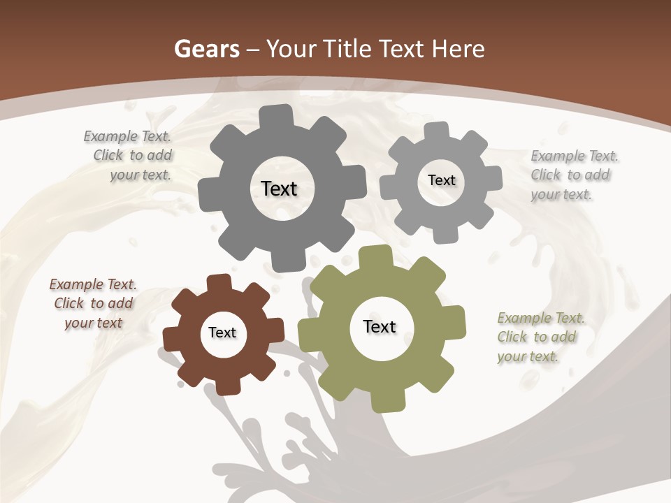 Food Cream Swirl PowerPoint Template
