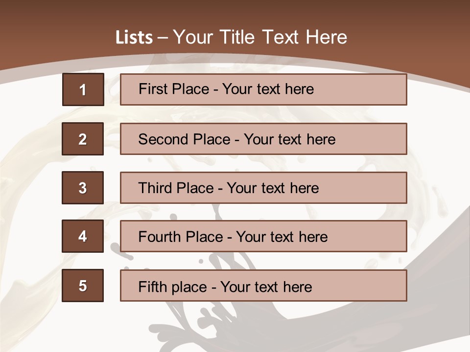 Food Cream Swirl PowerPoint Template