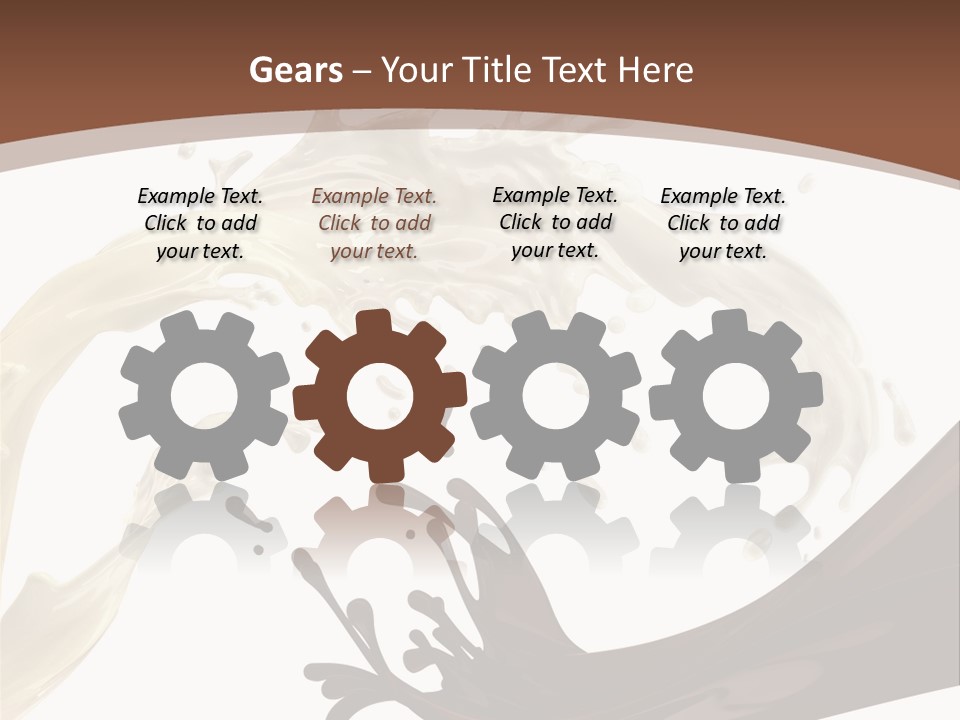 Food Cream Swirl PowerPoint Template