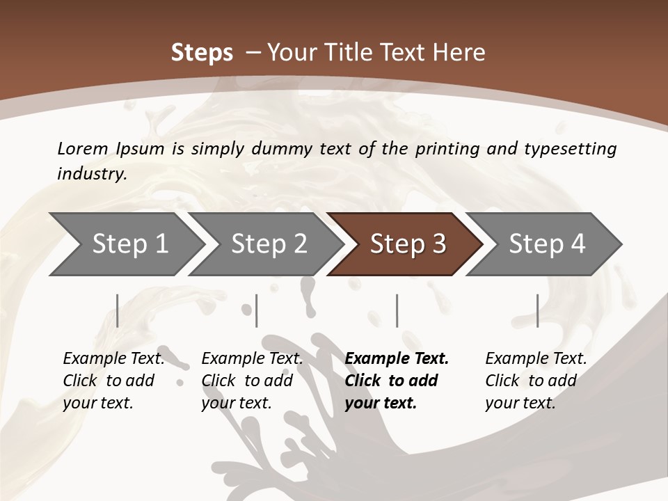 Food Cream Swirl PowerPoint Template