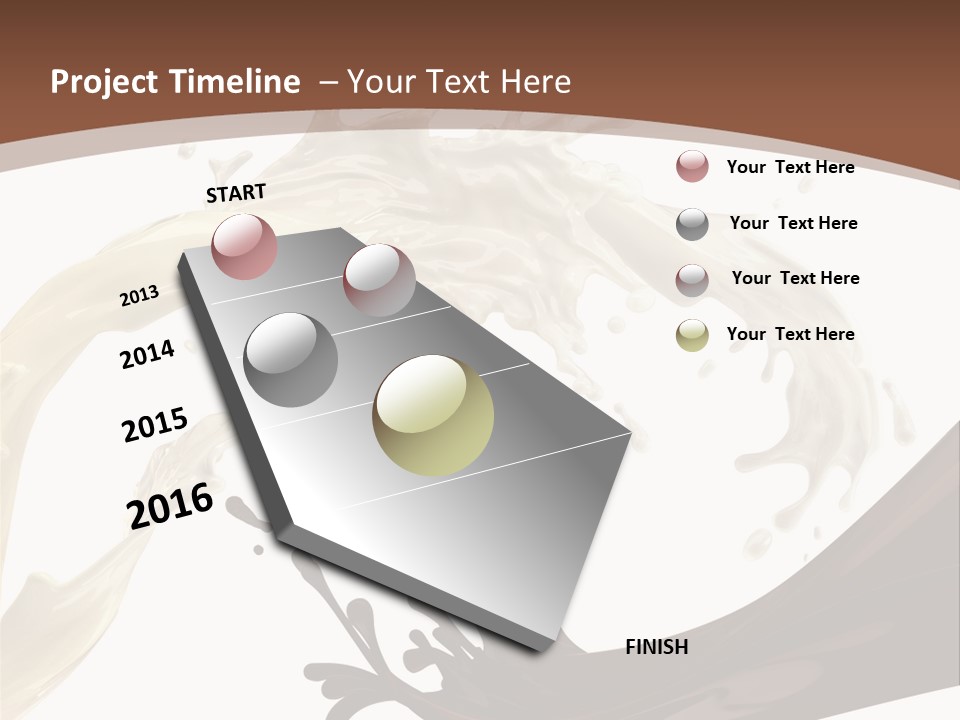 Food Cream Swirl PowerPoint Template