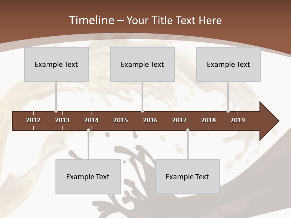 Food Cream Swirl PowerPoint Template