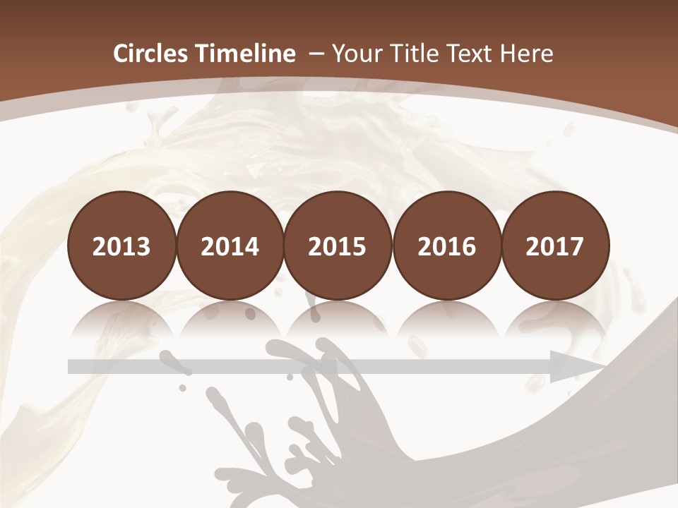 Food Cream Swirl PowerPoint Template