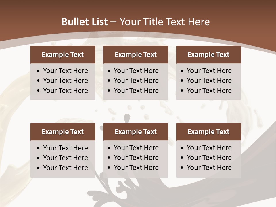 Food Cream Swirl PowerPoint Template