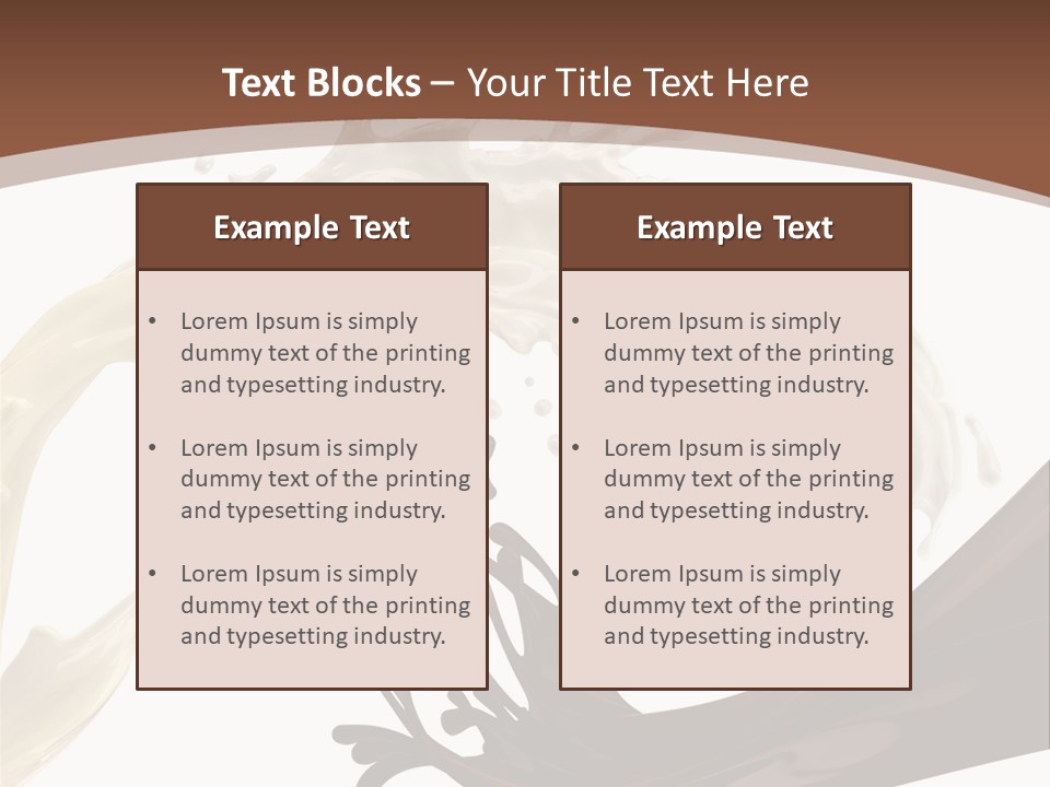 Food Cream Swirl PowerPoint Template