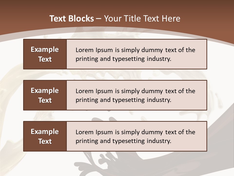 Food Cream Swirl PowerPoint Template