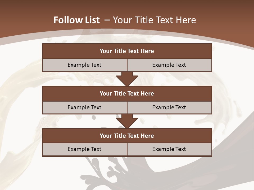 Food Cream Swirl PowerPoint Template