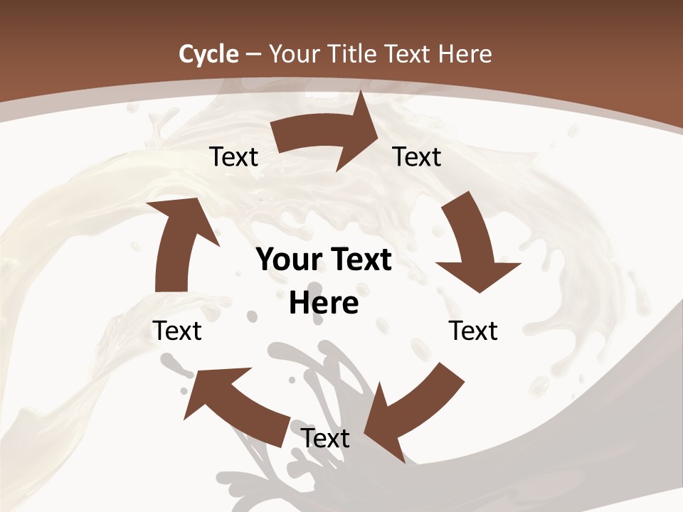 Food Cream Swirl PowerPoint Template