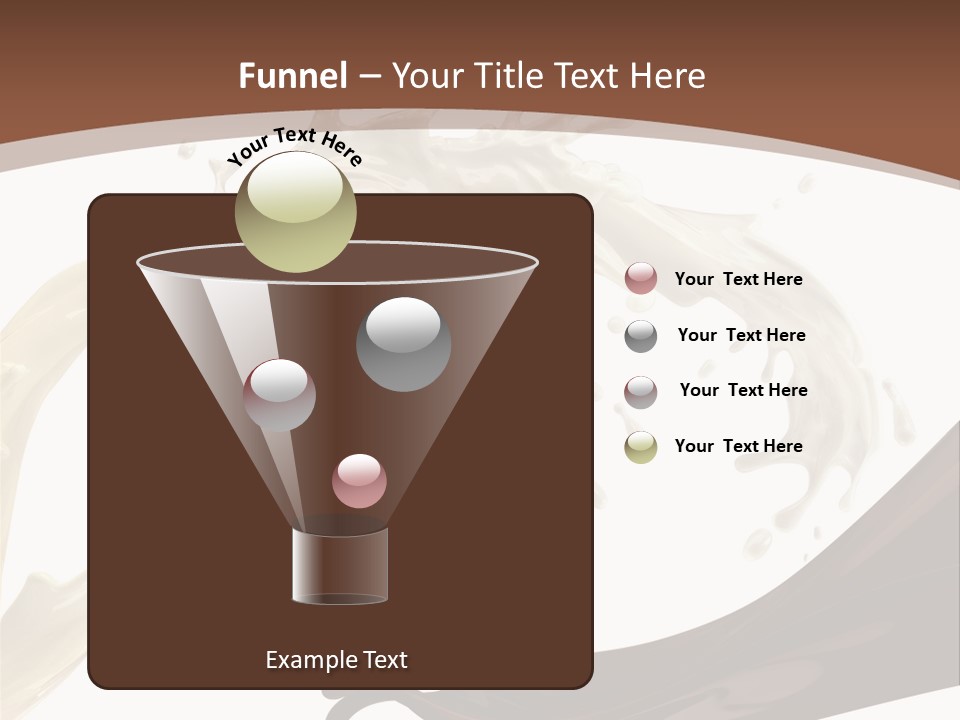 Food Cream Swirl PowerPoint Template