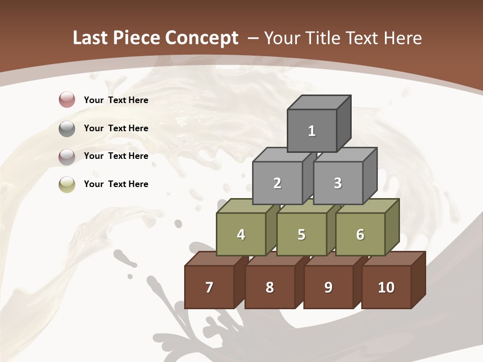 Food Cream Swirl PowerPoint Template