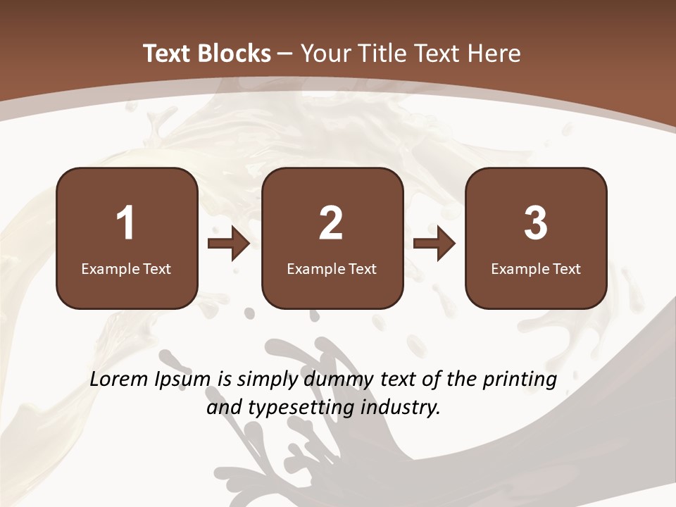 Food Cream Swirl PowerPoint Template
