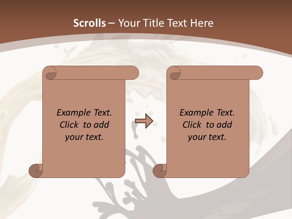 Food Cream Swirl PowerPoint Template