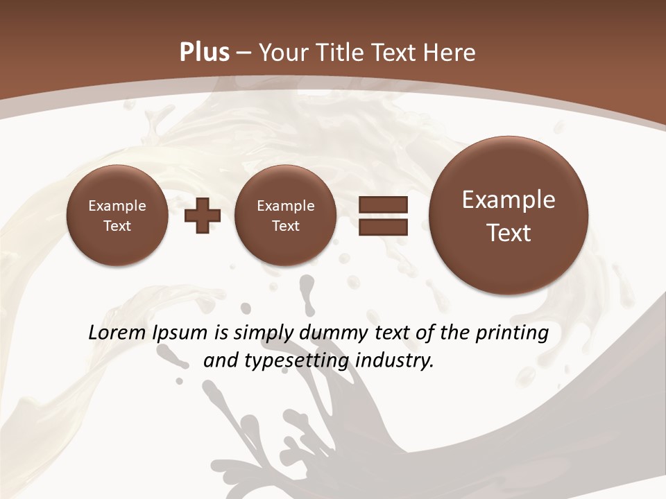 Food Cream Swirl PowerPoint Template