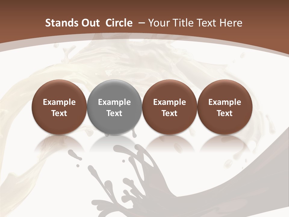 Food Cream Swirl PowerPoint Template