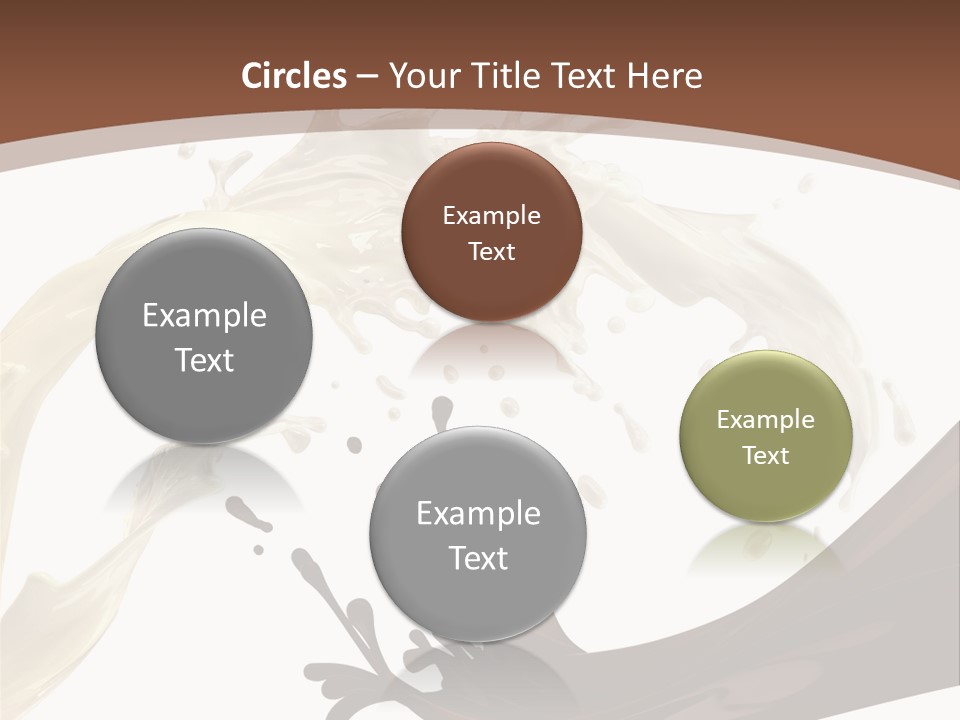 Food Cream Swirl PowerPoint Template