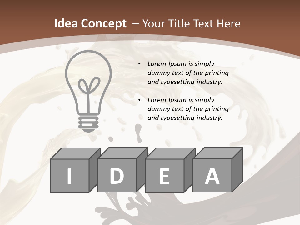 Food Cream Swirl PowerPoint Template