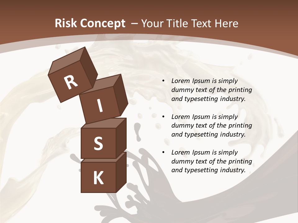 Food Cream Swirl PowerPoint Template