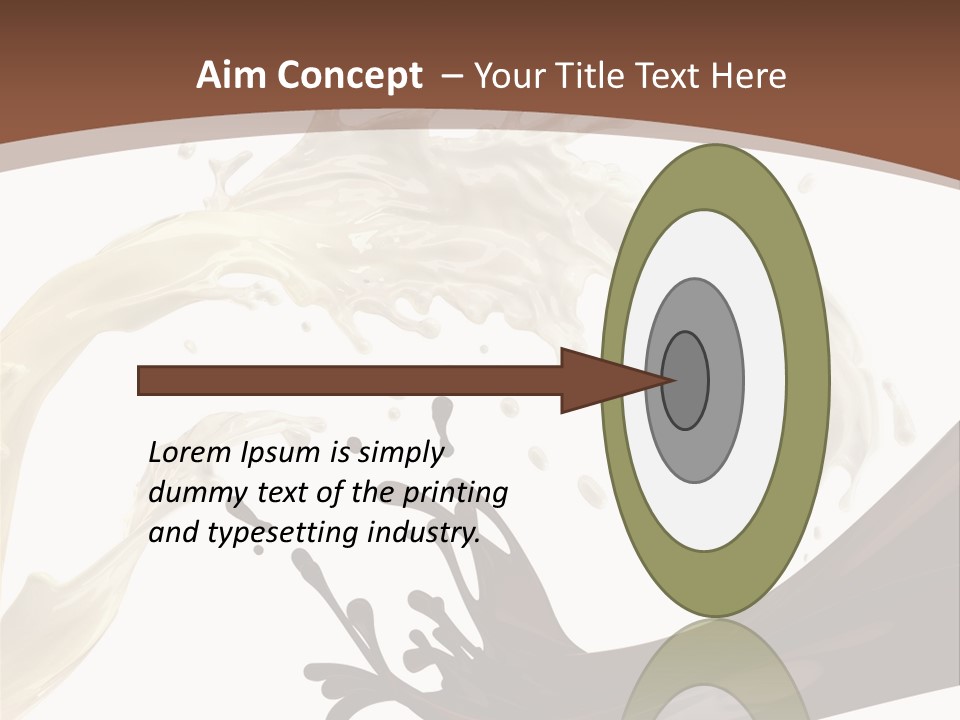 Food Cream Swirl PowerPoint Template