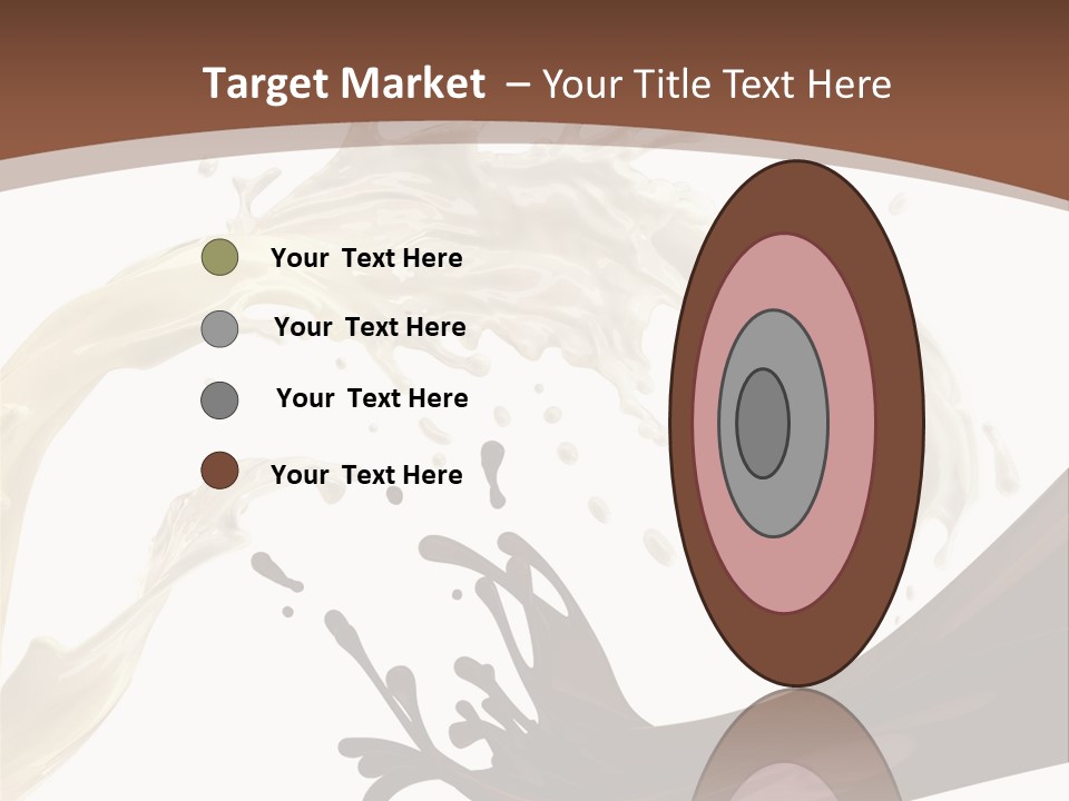 Food Cream Swirl PowerPoint Template