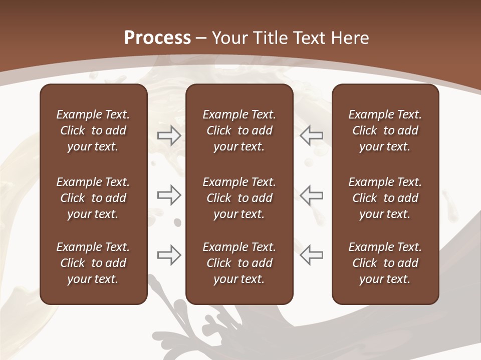 Food Cream Swirl PowerPoint Template