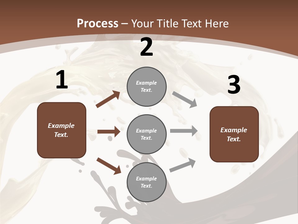 Food Cream Swirl PowerPoint Template