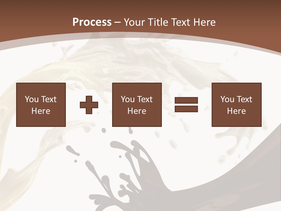 Food Cream Swirl PowerPoint Template