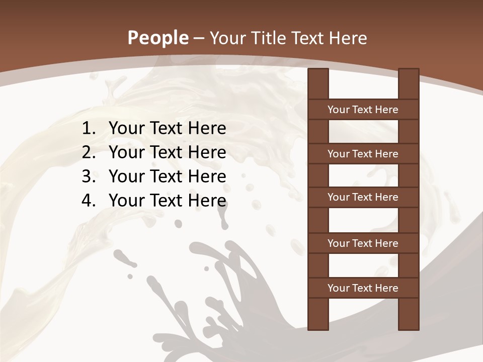 Food Cream Swirl PowerPoint Template