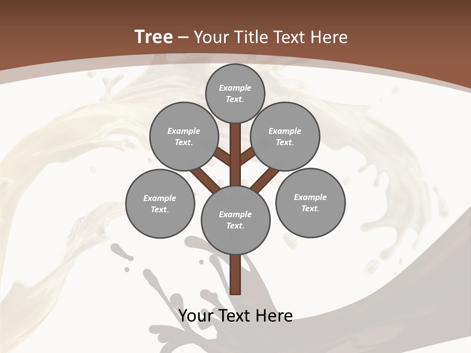 Food Cream Swirl PowerPoint Template