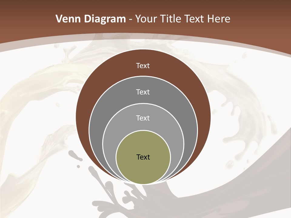 Food Cream Swirl PowerPoint Template