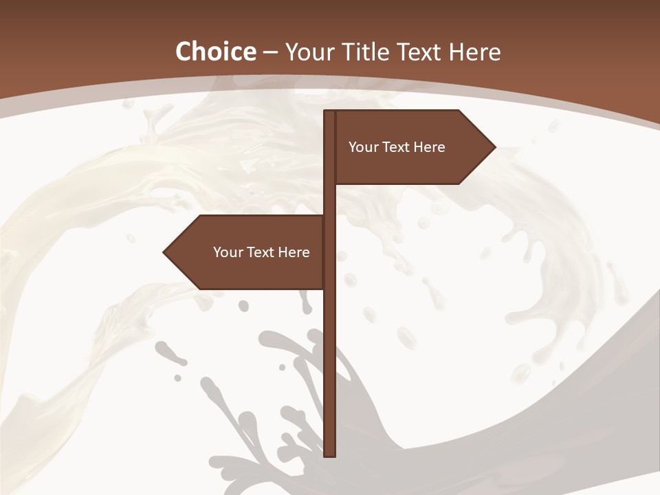 Food Cream Swirl PowerPoint Template