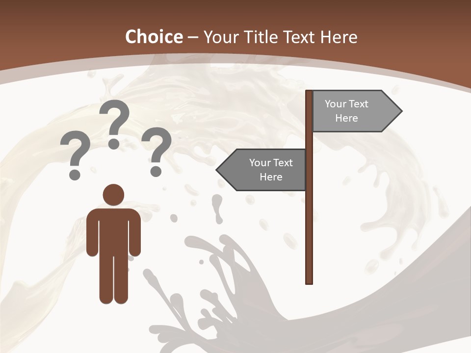 Food Cream Swirl PowerPoint Template