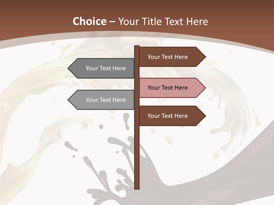 Food Cream Swirl PowerPoint Template