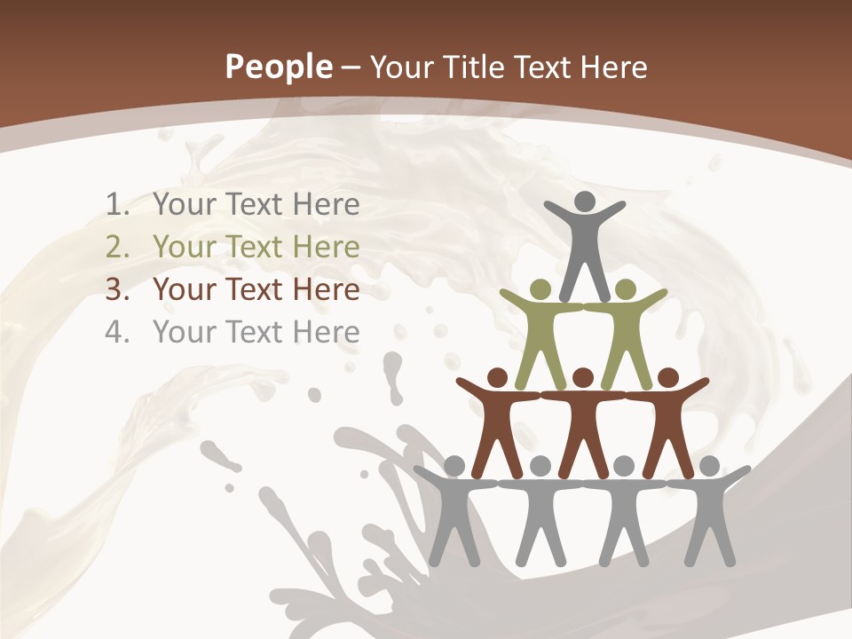 Food Cream Swirl PowerPoint Template