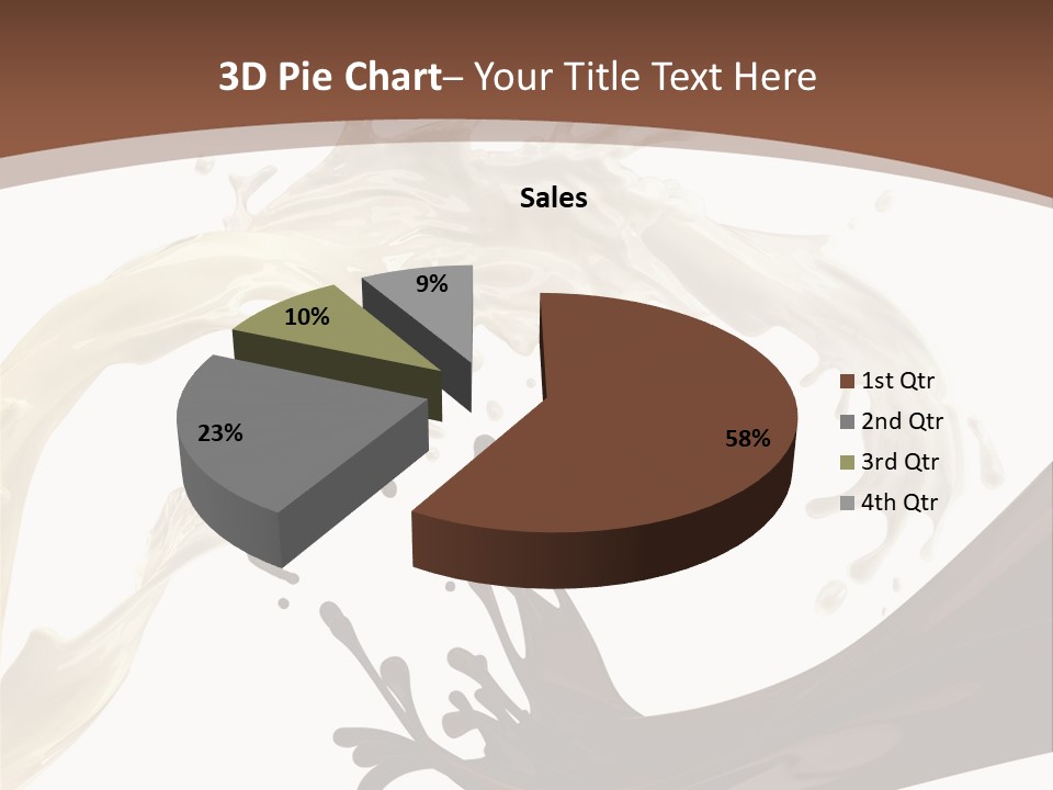 Food Cream Swirl PowerPoint Template