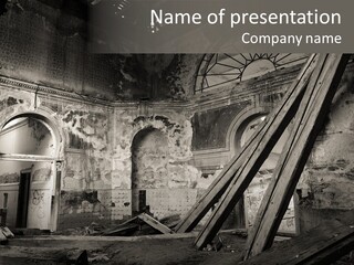 Casual Dirty Frame PowerPoint Template