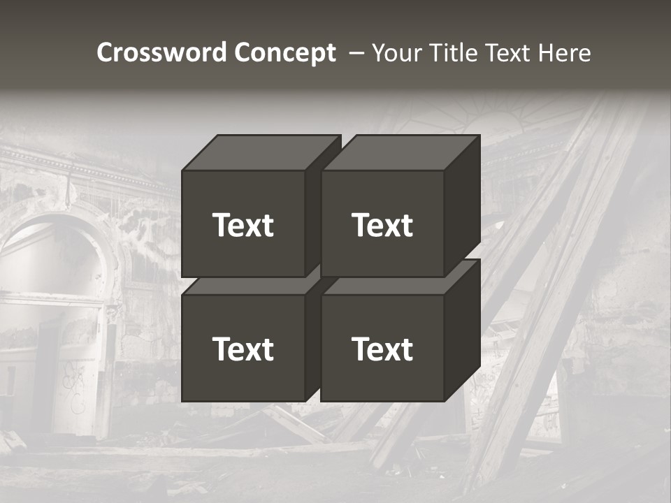 Casual Dirty Frame PowerPoint Template