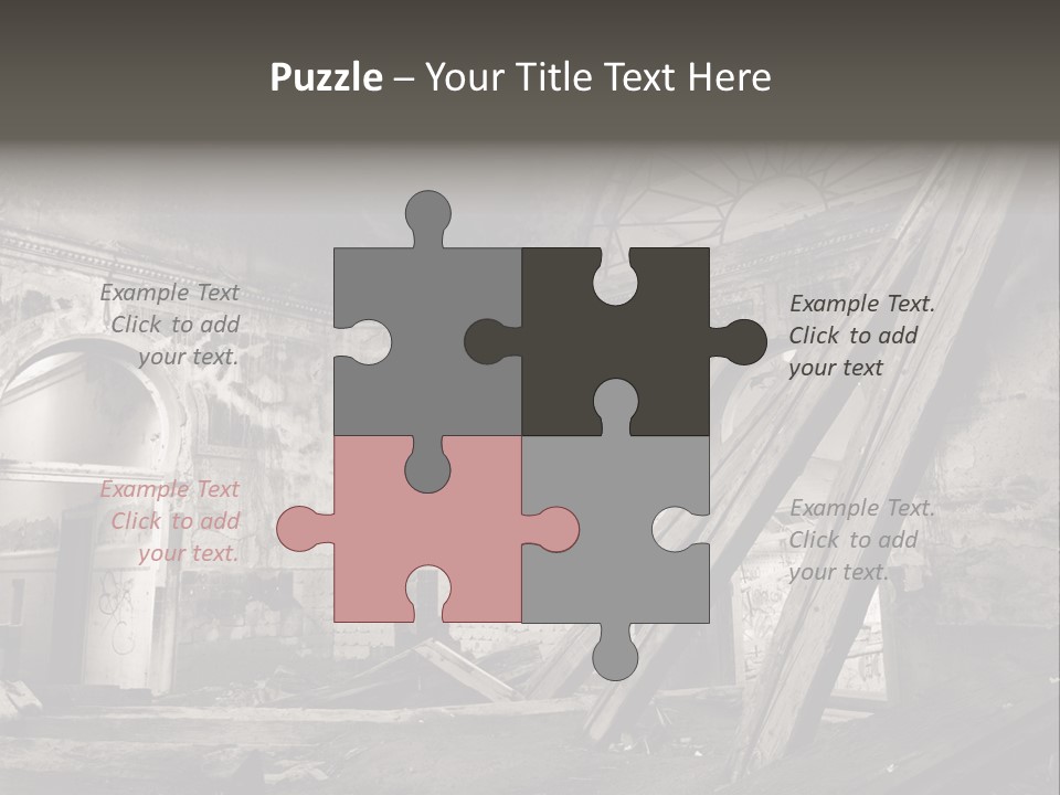 Casual Dirty Frame PowerPoint Template