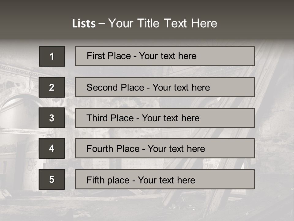 Casual Dirty Frame PowerPoint Template
