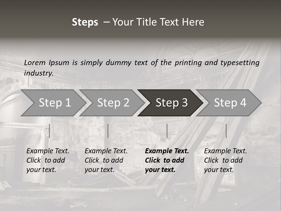 Casual Dirty Frame PowerPoint Template