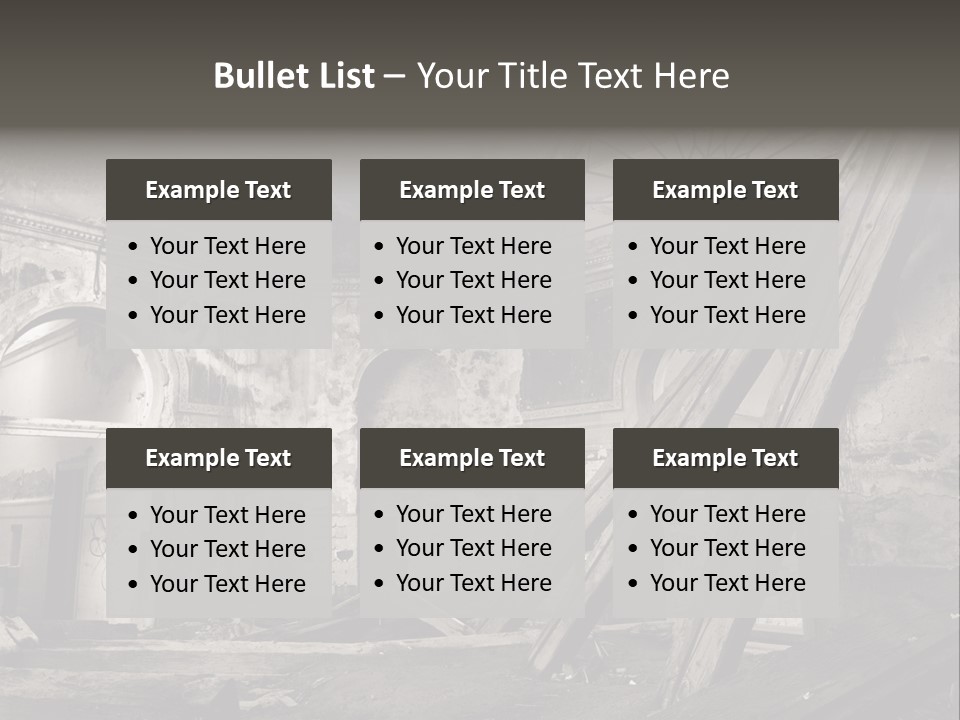 Casual Dirty Frame PowerPoint Template