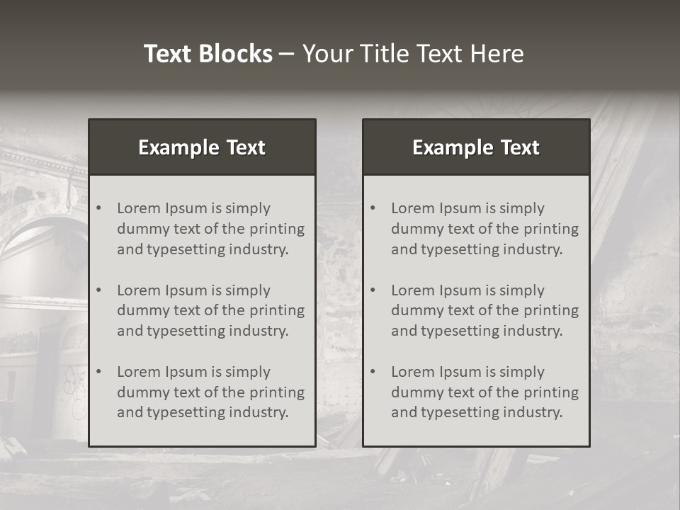 Casual Dirty Frame PowerPoint Template