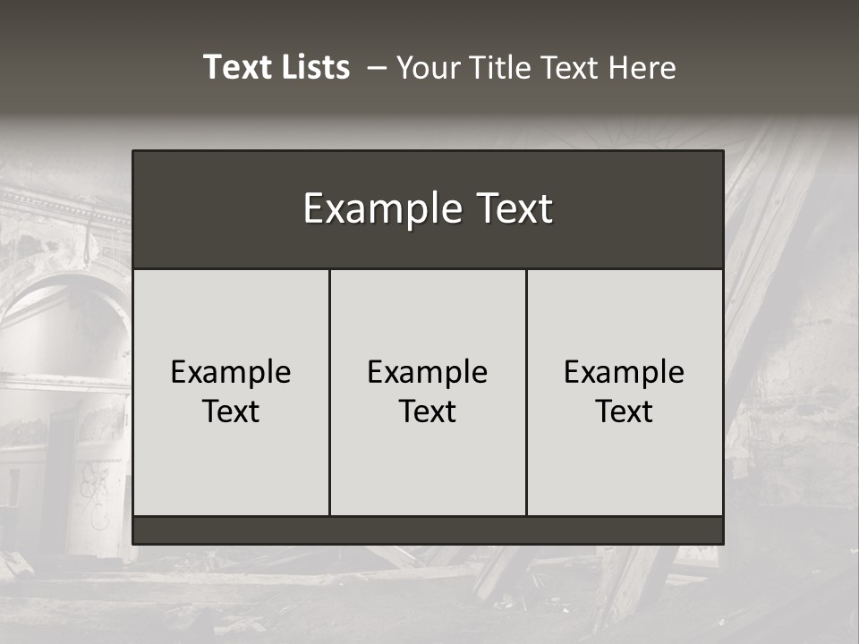 Casual Dirty Frame PowerPoint Template