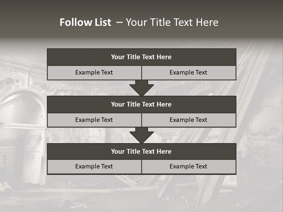 Casual Dirty Frame PowerPoint Template