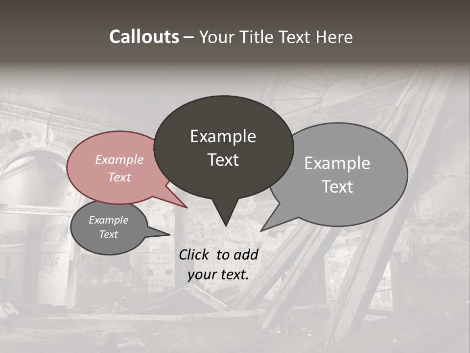 Casual Dirty Frame PowerPoint Template