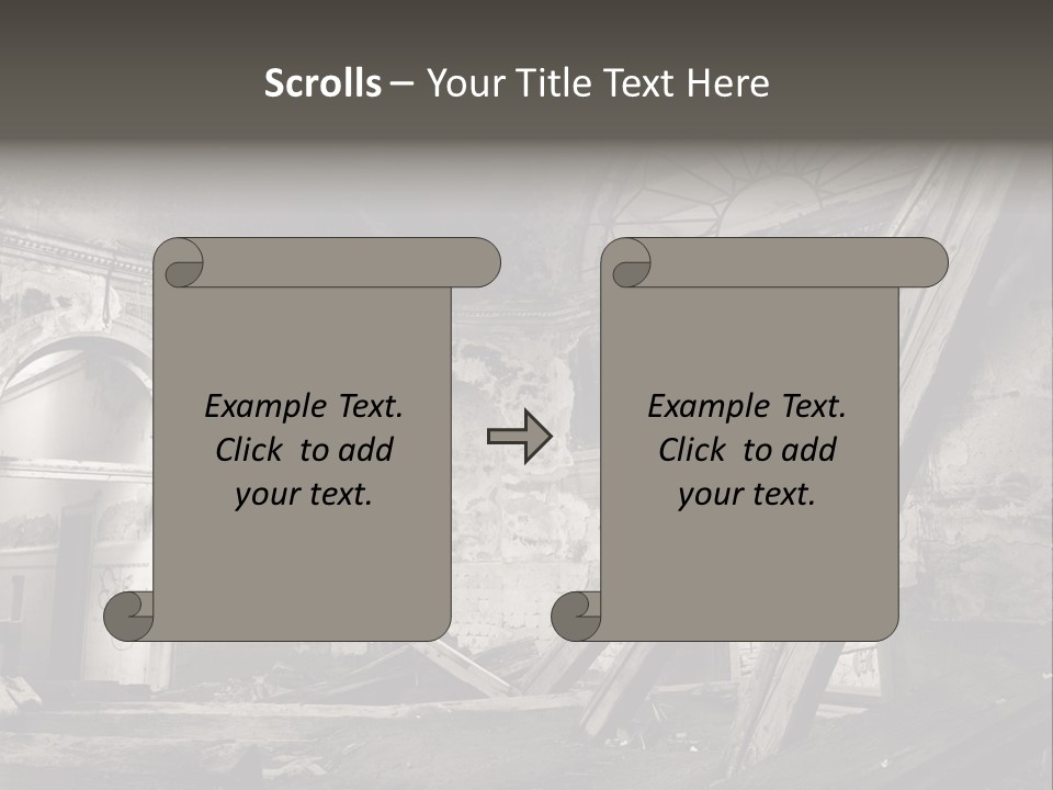 Casual Dirty Frame PowerPoint Template