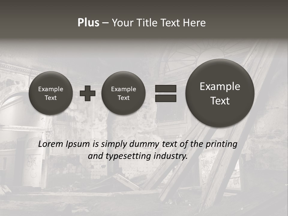 Casual Dirty Frame PowerPoint Template