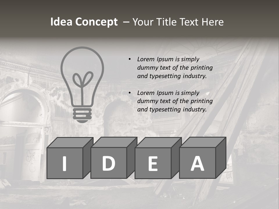 Casual Dirty Frame PowerPoint Template